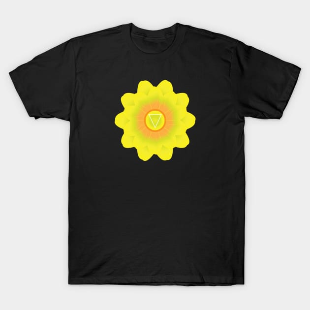 Solar Plexus Chakra, Manipura Chakra Yoga and Meditation T-Shirt by Global Creation